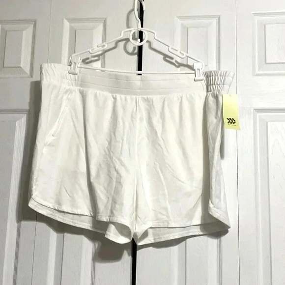 All in Motion white knit cotton shorts 3X - Picture 1 of 10